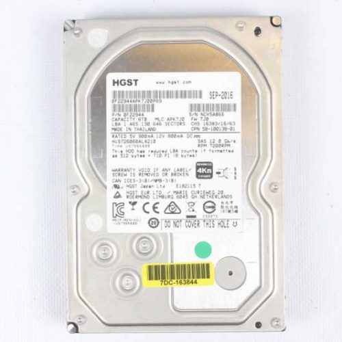 6TB 7.2K 12G 3.5INCH SAS HDD