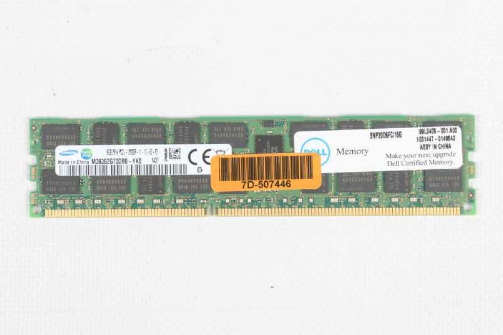 16GB (1*16GB) 2RX4 PC3L-12800R DDR3-1600MHZ RDIMM