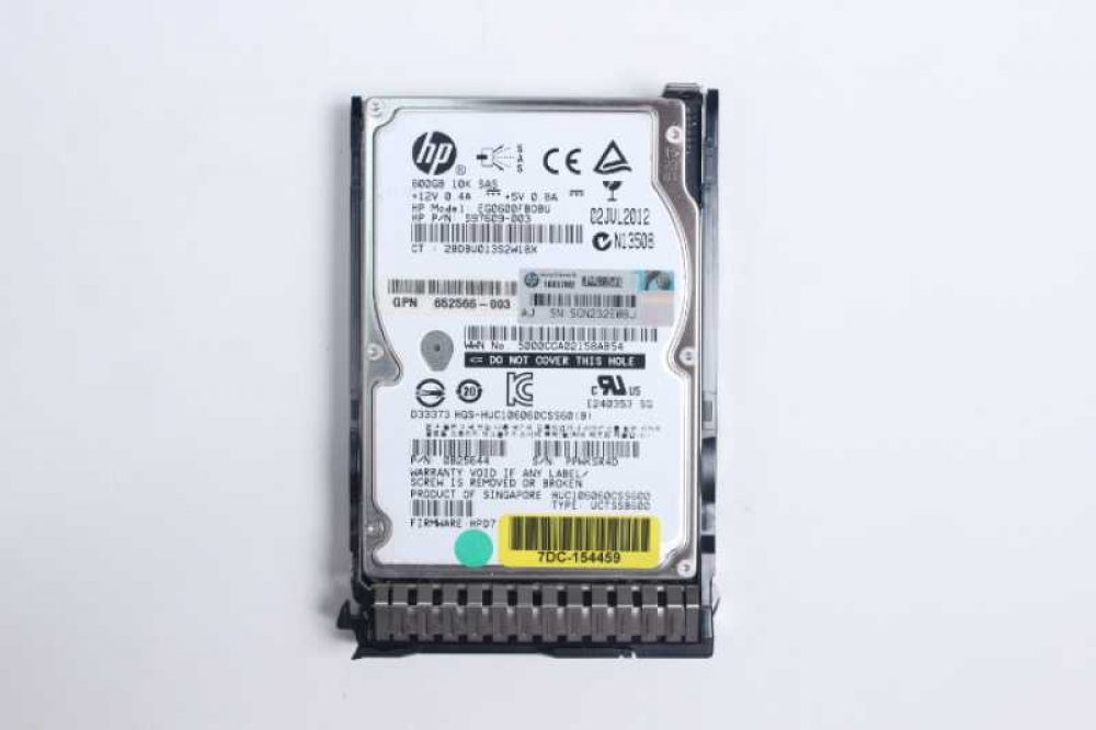 SPS-DRV HD 600GB 10K SFF 6G M6625 SAS